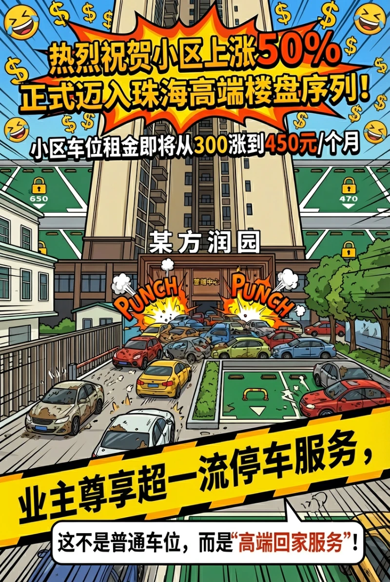 东方润园车位租金上涨50%，正式迈入珠海高端楼盘序列